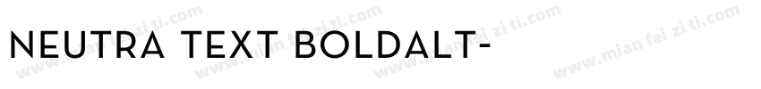 neutra text boldalt字体转换